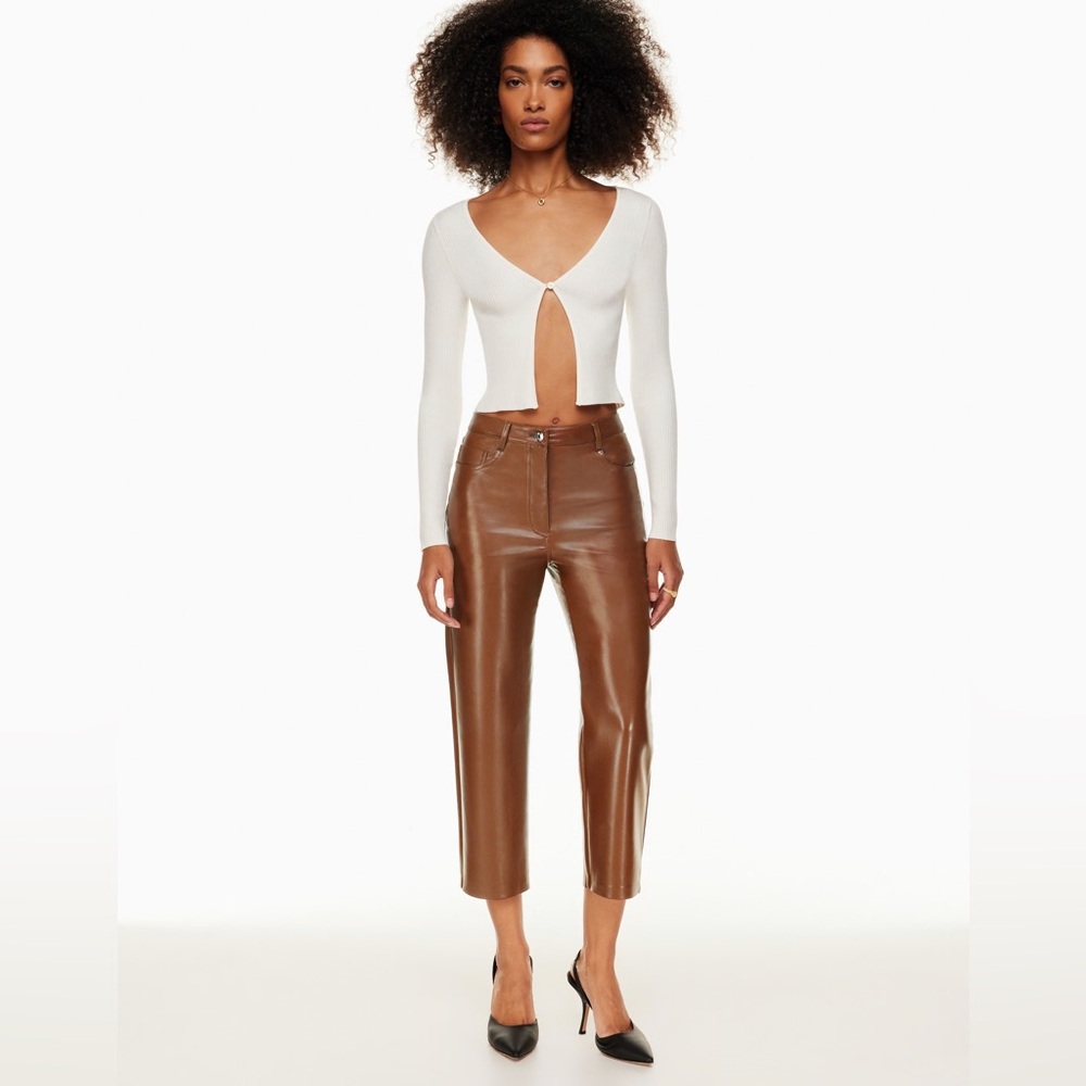 Wilfred The Melina™ Cropped Pant - faux leather